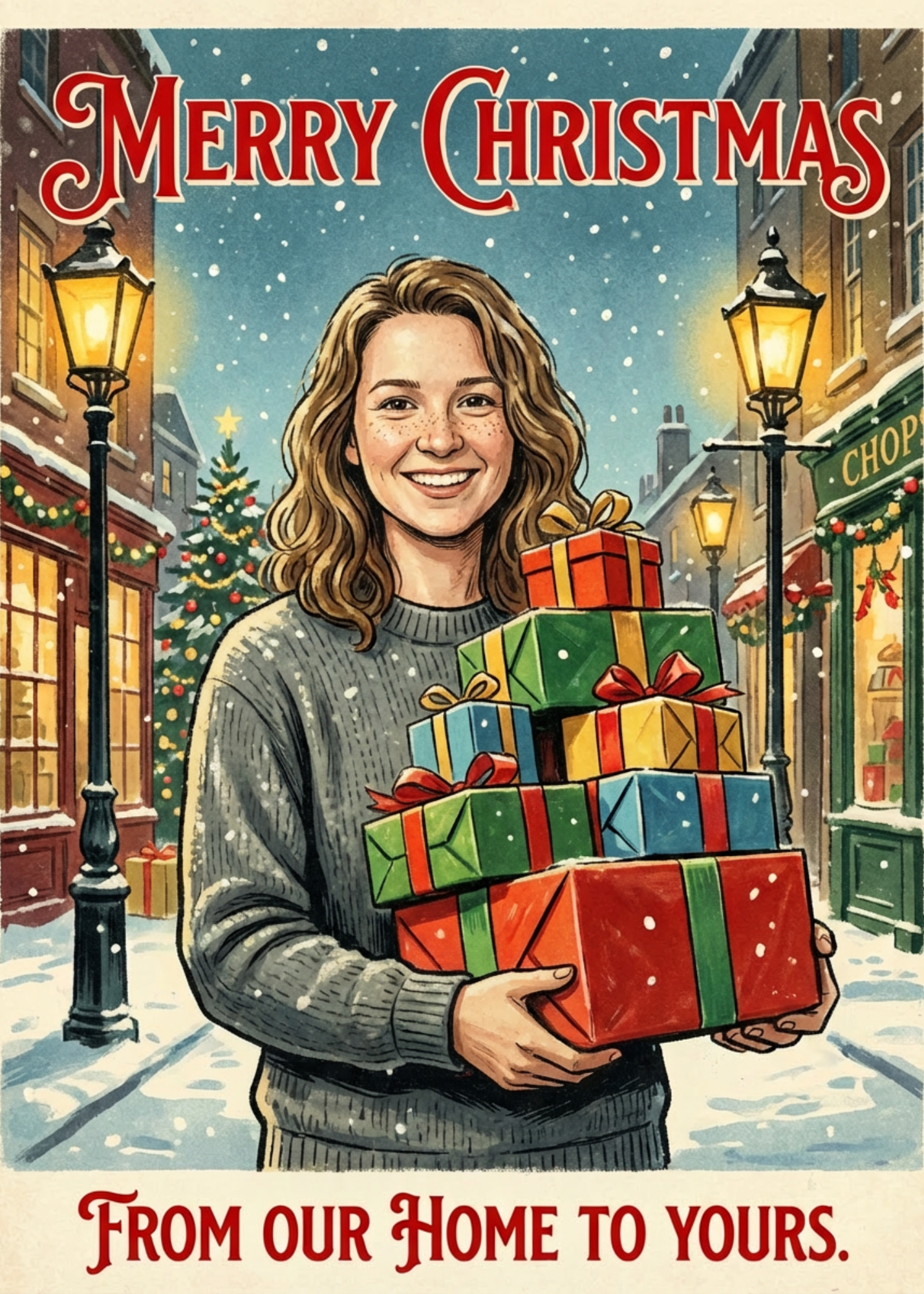 The Holiday Gift Haul Portrait