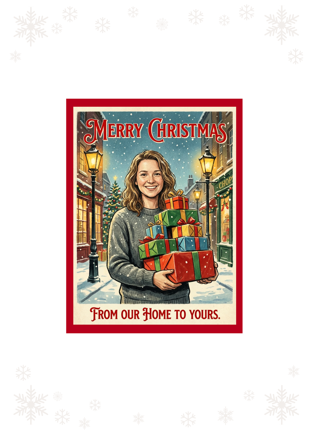 The Holiday Gift Haul Portrait