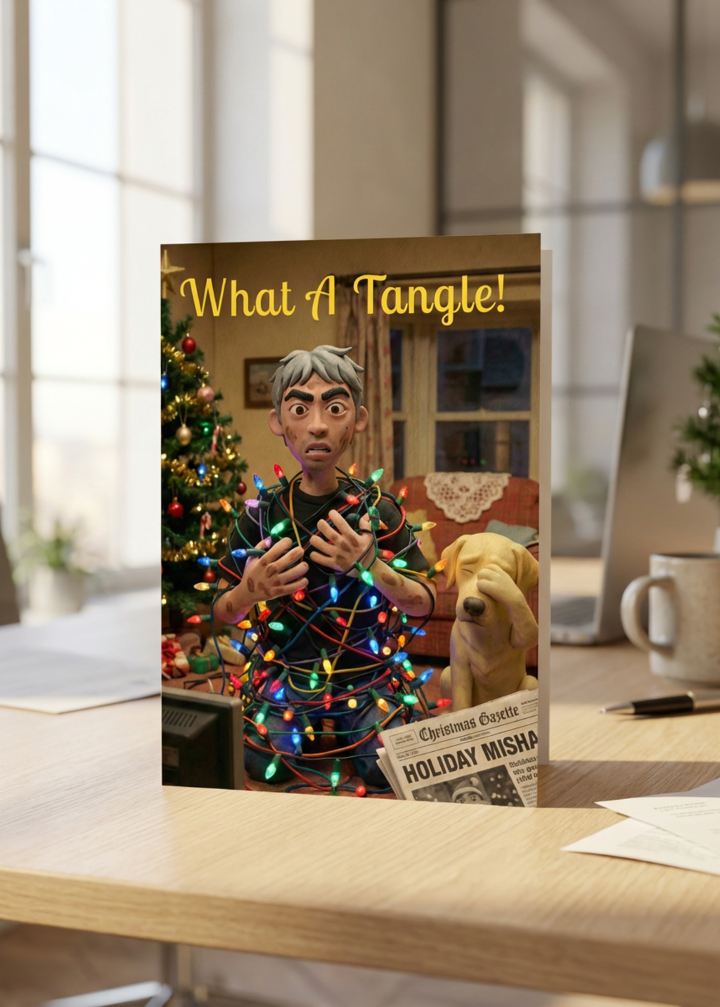 Your Face in a Claymation Holiday Mishap